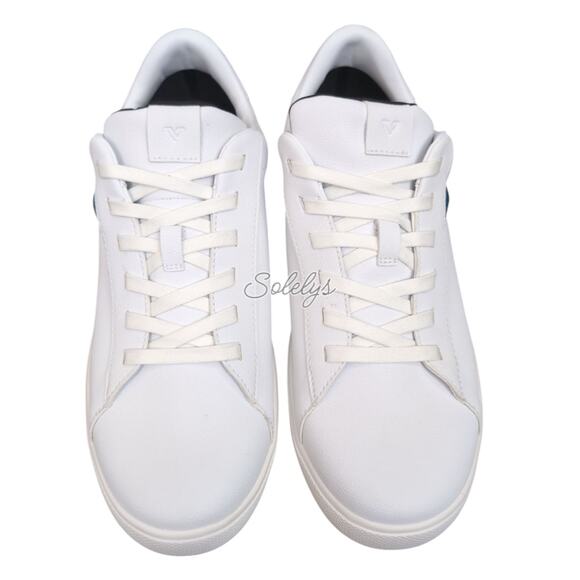 Vessi Soho Mens 9 Ivory White Low Top Waterproof Knit Vegan Leather Sneaker - Picture 2 of 12